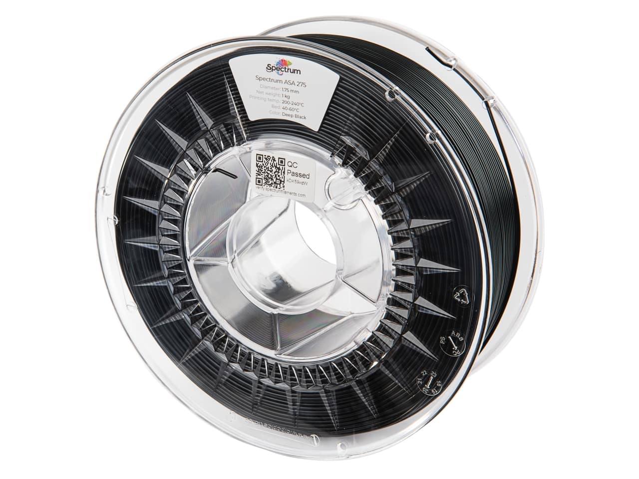 Filament Spectrum ASA 275 1.75mm DEEP BLACK 1kg