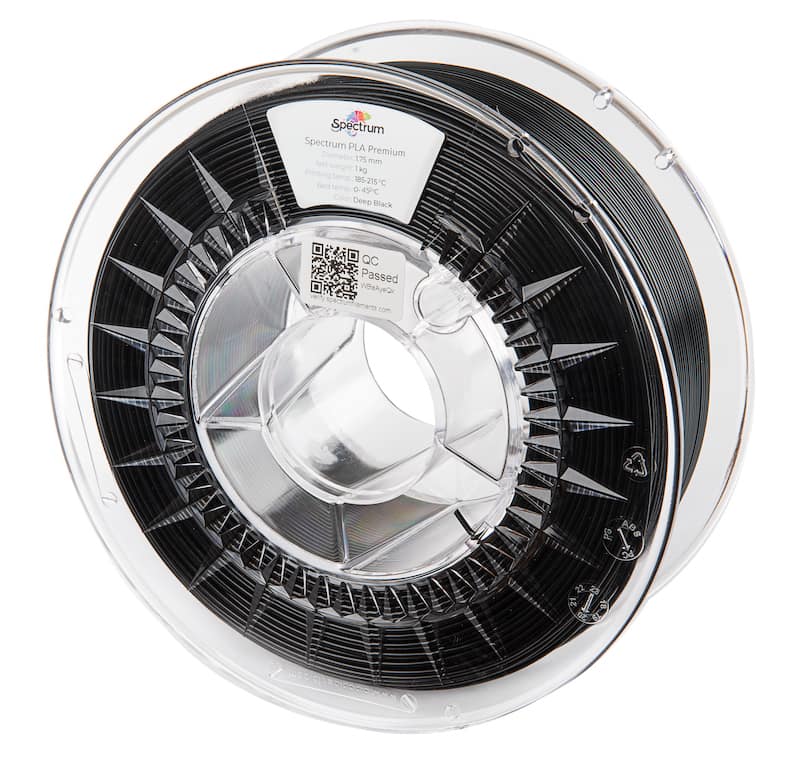 Filament Spectrum PLA Premium 1.75mm DEEP BLACK 1kg