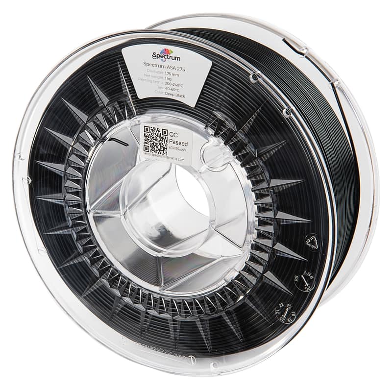 Filament Spectrum ASA 275 1.75mm DEEP BLACK 1kg